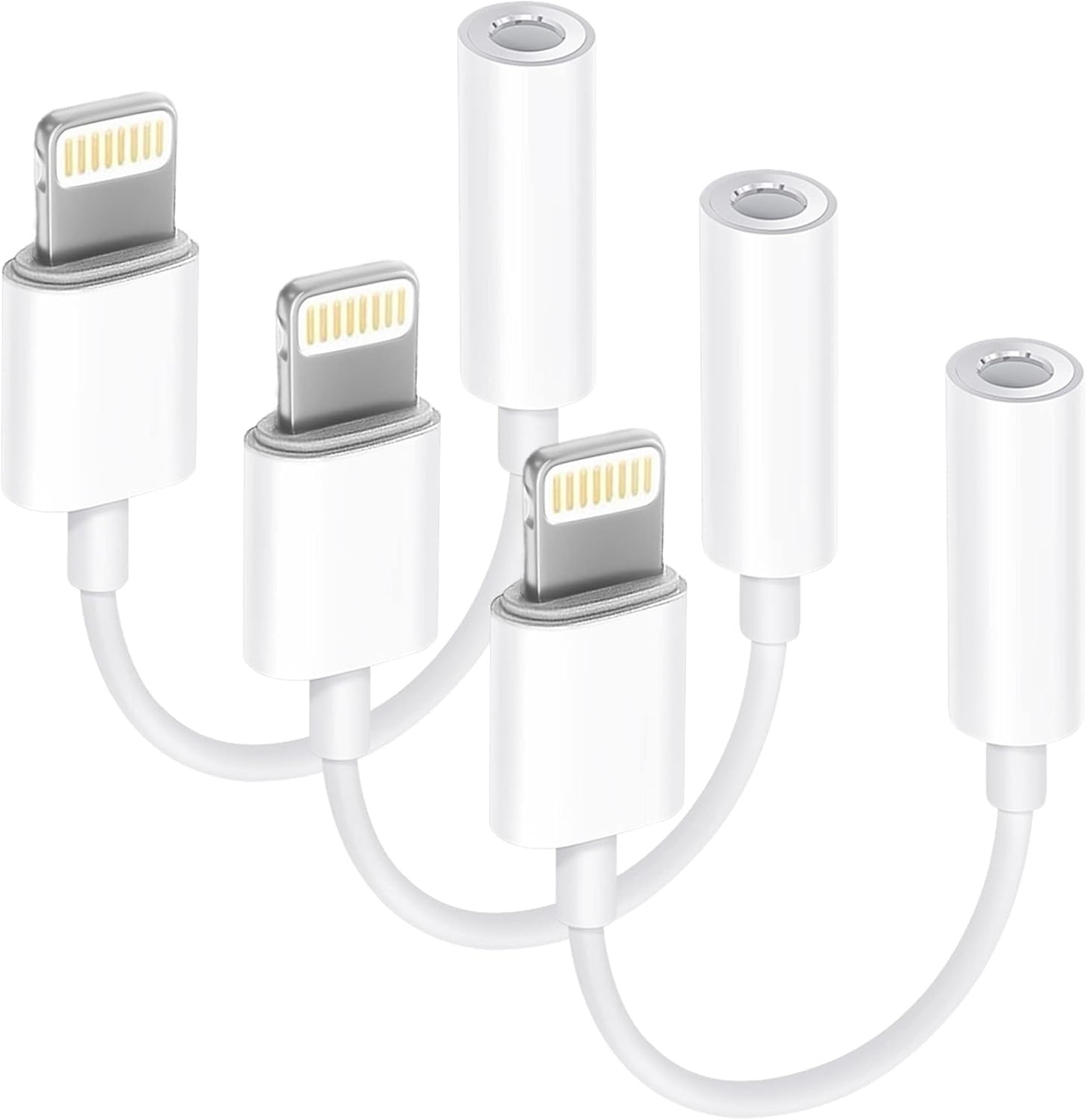 2 Pack Lightning to 3.5 mm Headphone Jack