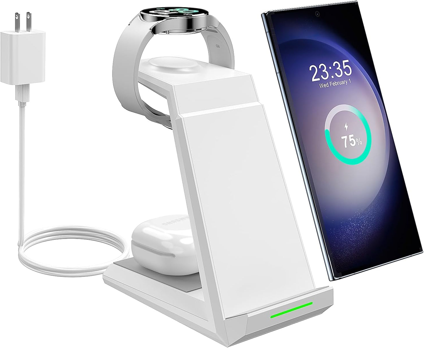 Wireless Charger -3 in 1 Charging Station for Multiple Devices