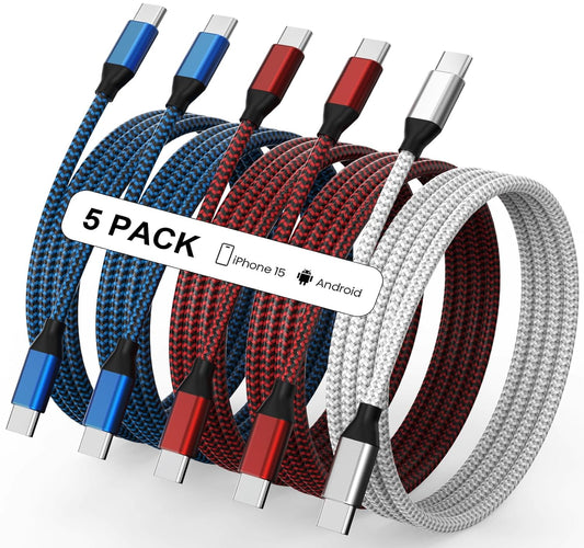 USB C to USB C Cable Nylon Braided 60W