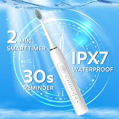 Waterproof Sonic Electric Toothbrush for Adults