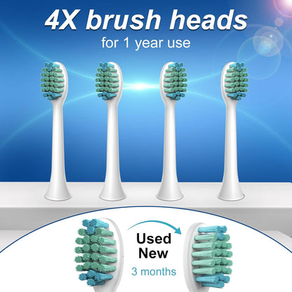 Waterproof Sonic Electric Toothbrush for Adults
