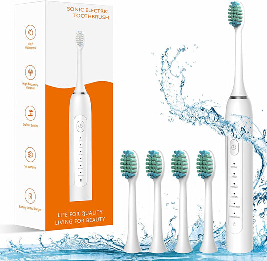 Waterproof Sonic Electric Toothbrush for Adults