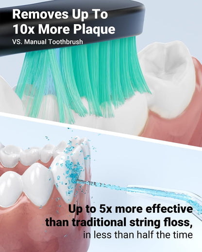 Water Flosser & Electric Toothbrush for Adults